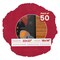 Red Suede Mat Board for 22x22 Frames - Circle Opening for 18x18 Photos